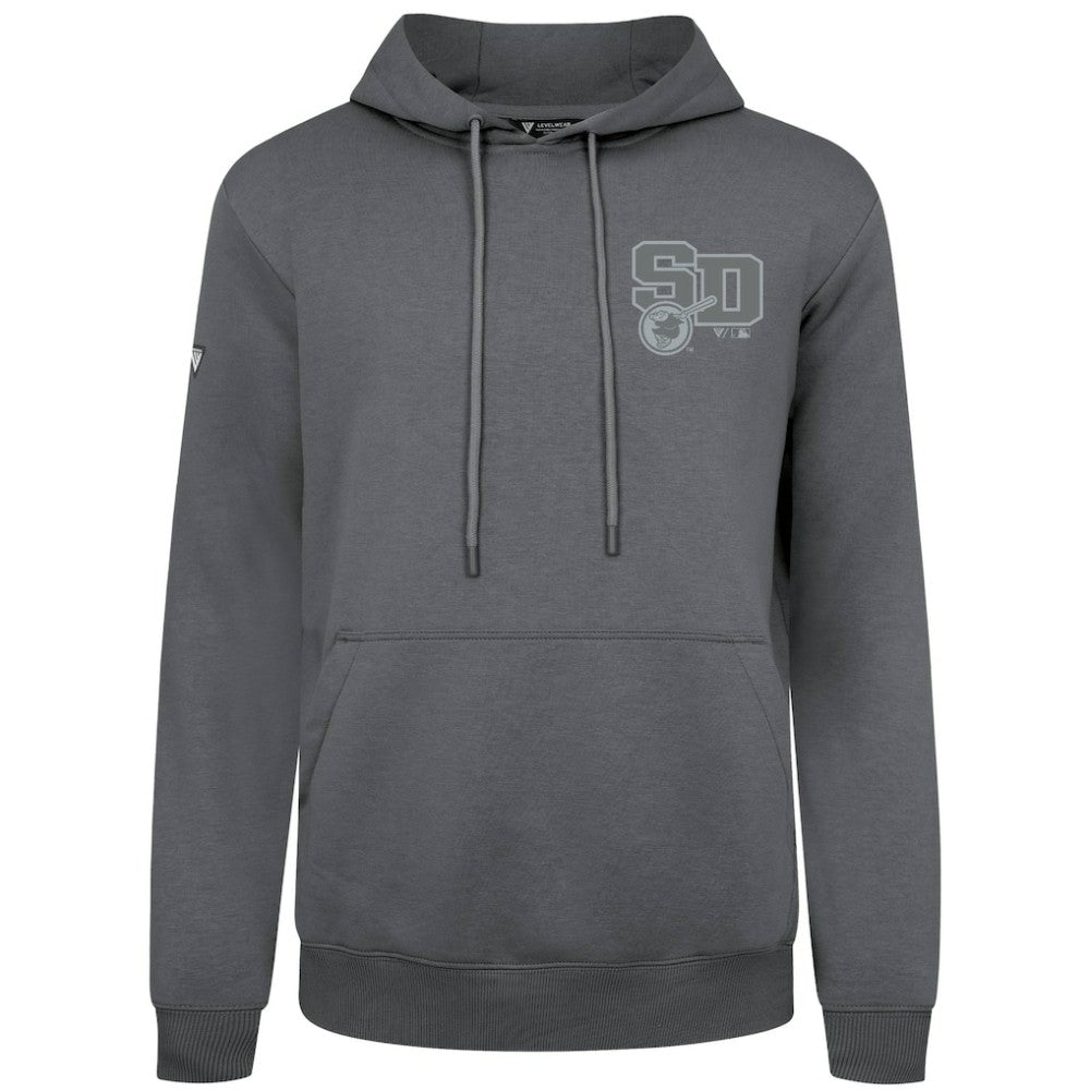 San Diego Padres Levelwear Podium Valiant Hoodie Gray