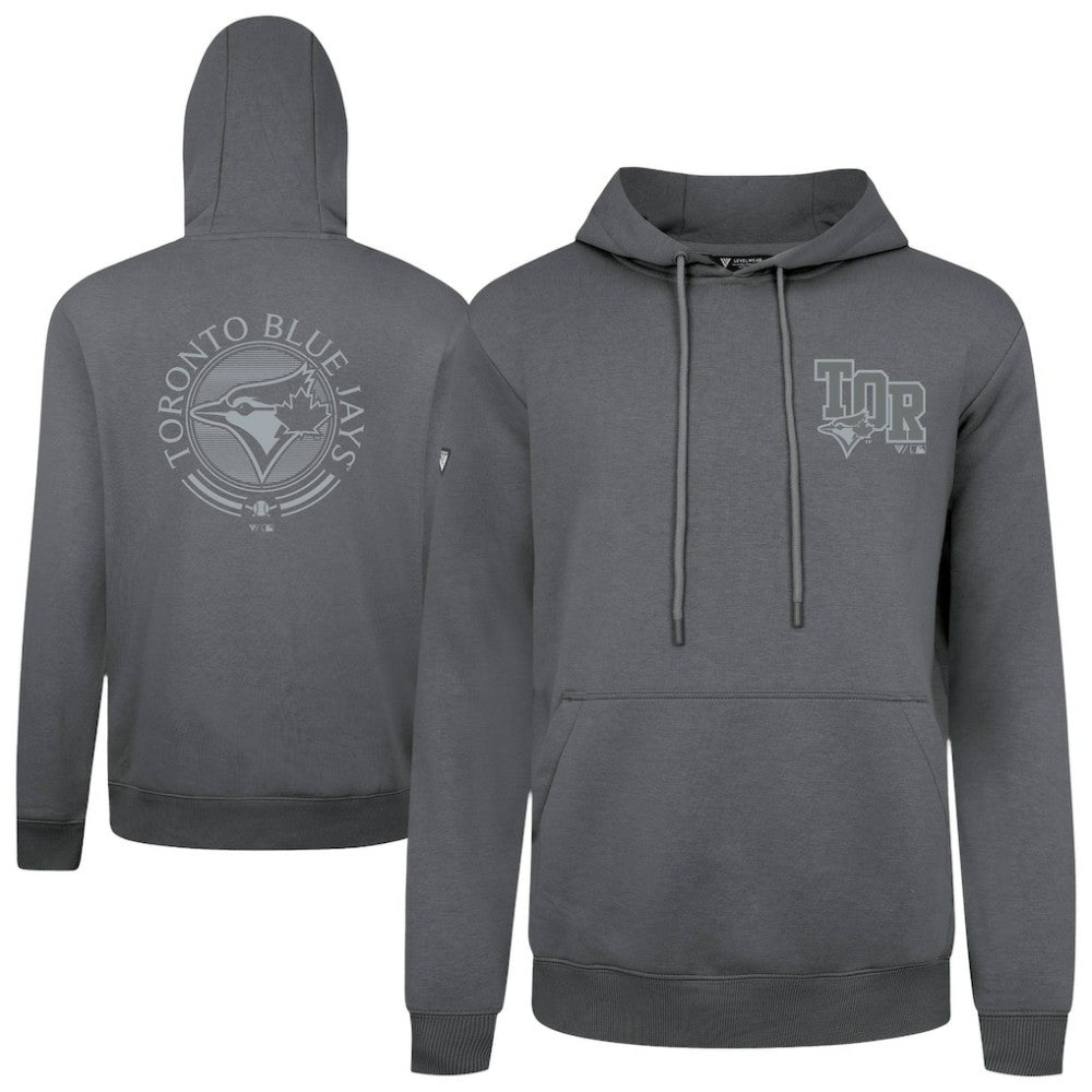 Toronto Blue Jays Levelwear Podium Valiant Hoodie Gray