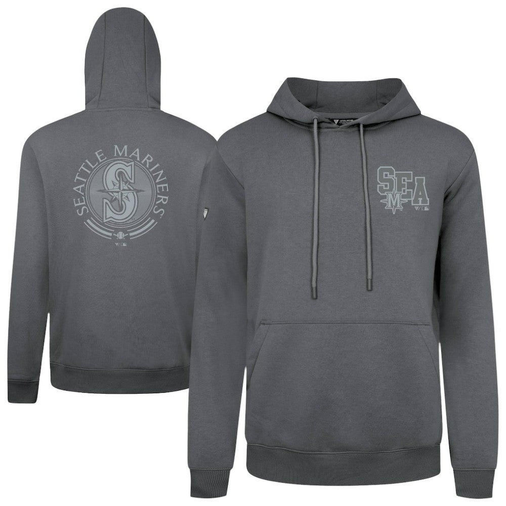 Seattle Mariners Levelwear Podium Valiant Hoodie Gray