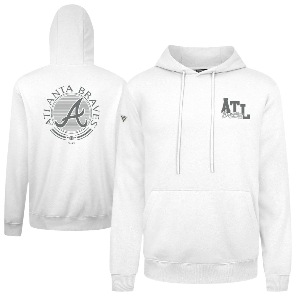 Atlanta Braves Levelwear Podium Valiant Hoodie White