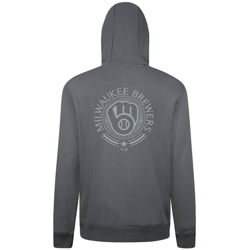Milwaukee Brewers Levelwear Podium Valiant Hoodie Gray