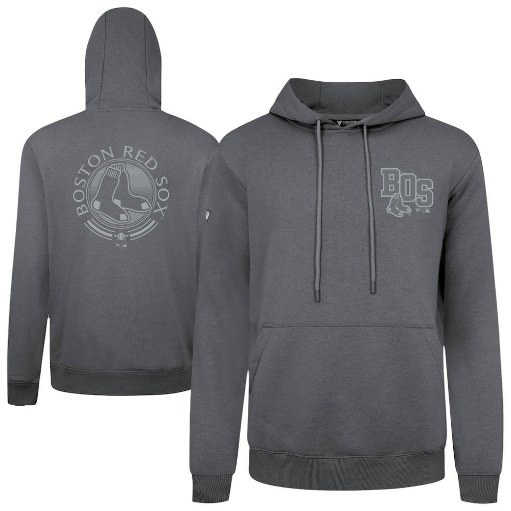 Boston Red Sox Levelwear Podium Grain Hoodie Gray