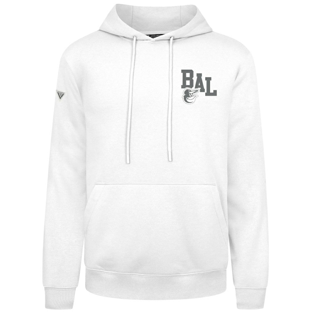 Baltimore Orioles Levelwear Podium Grain Hoodie White