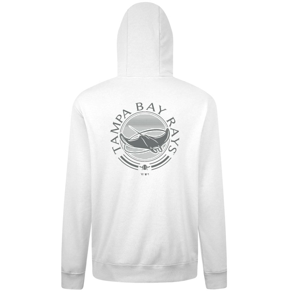 Tampa Bay Rays Levelwear Podium Grain Hoodie White