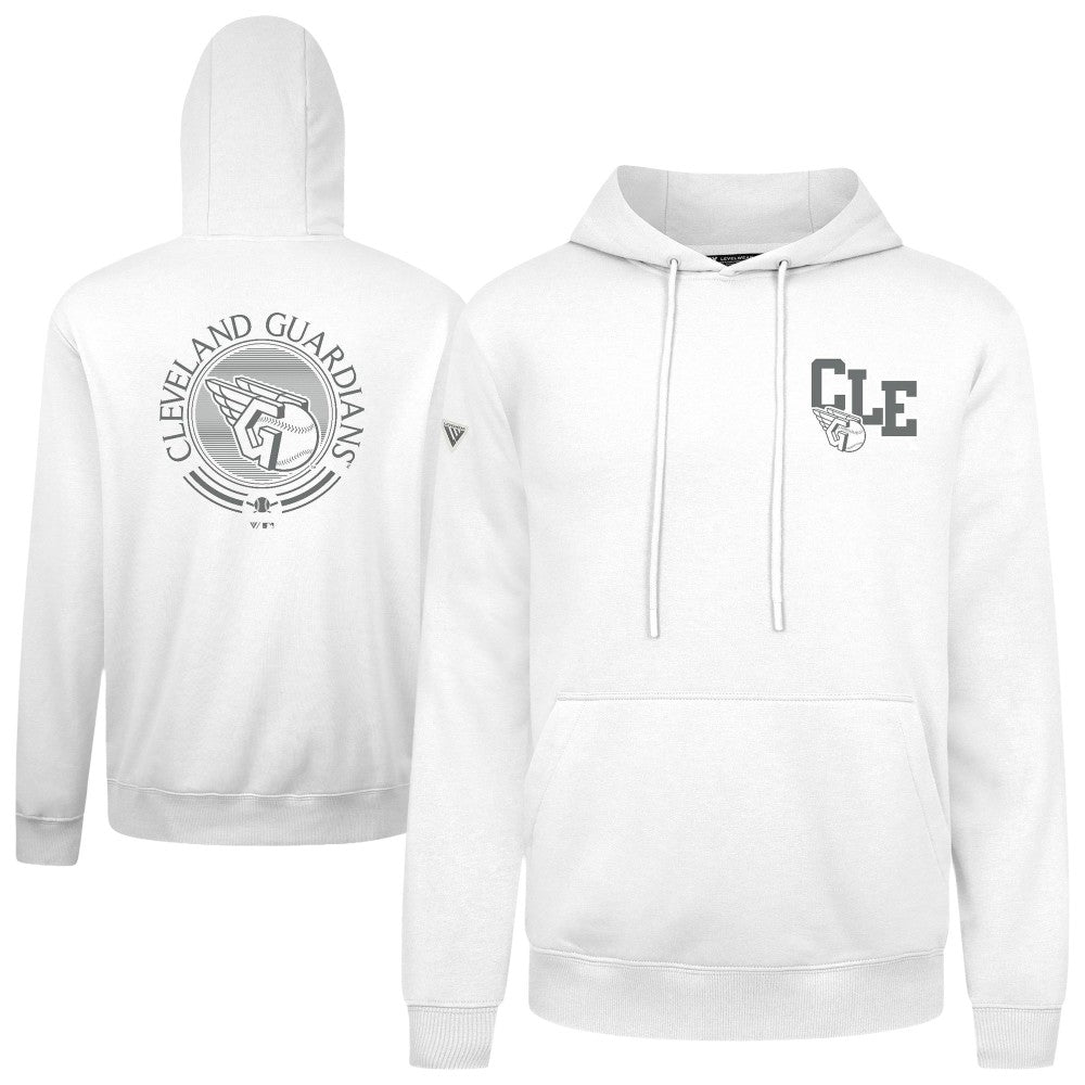 Cleveland Guardians Levelwear Podium Grain Hoodie White