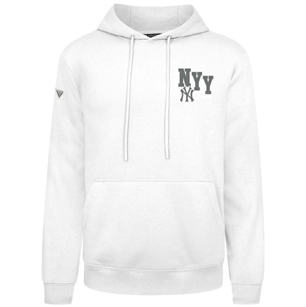 New York Yankees Levelwear Podium Grain Hoodie White