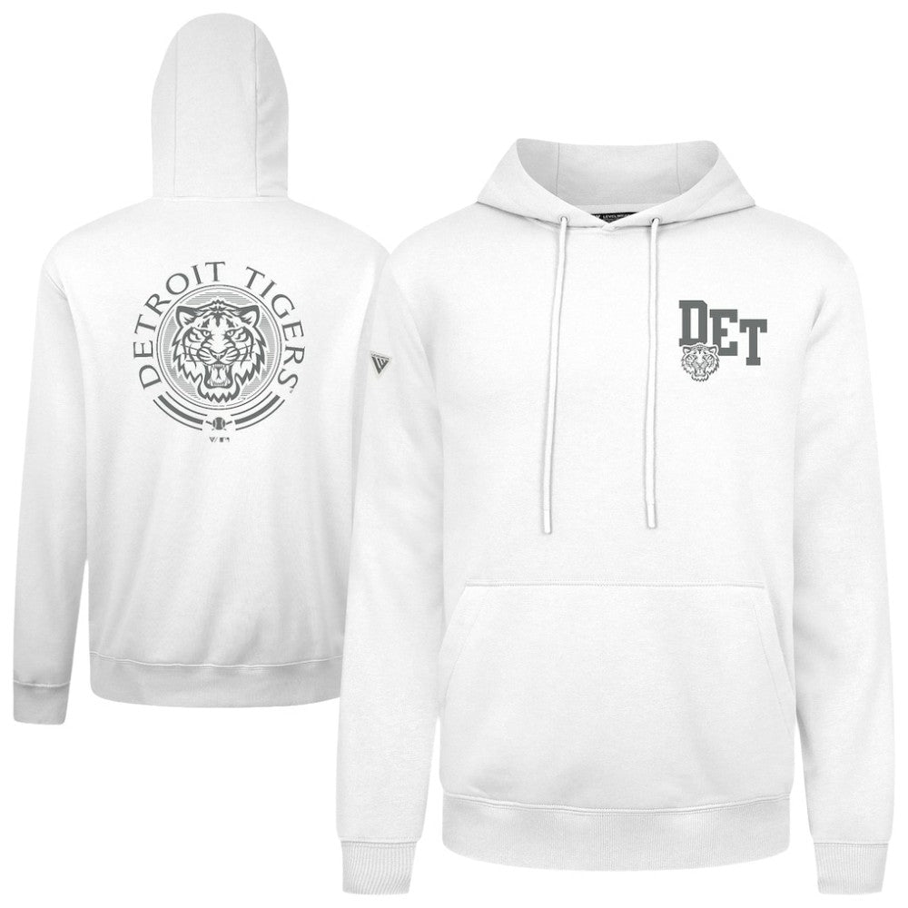 Detroit Tigers Levelwear Podium Grain Hoodie White