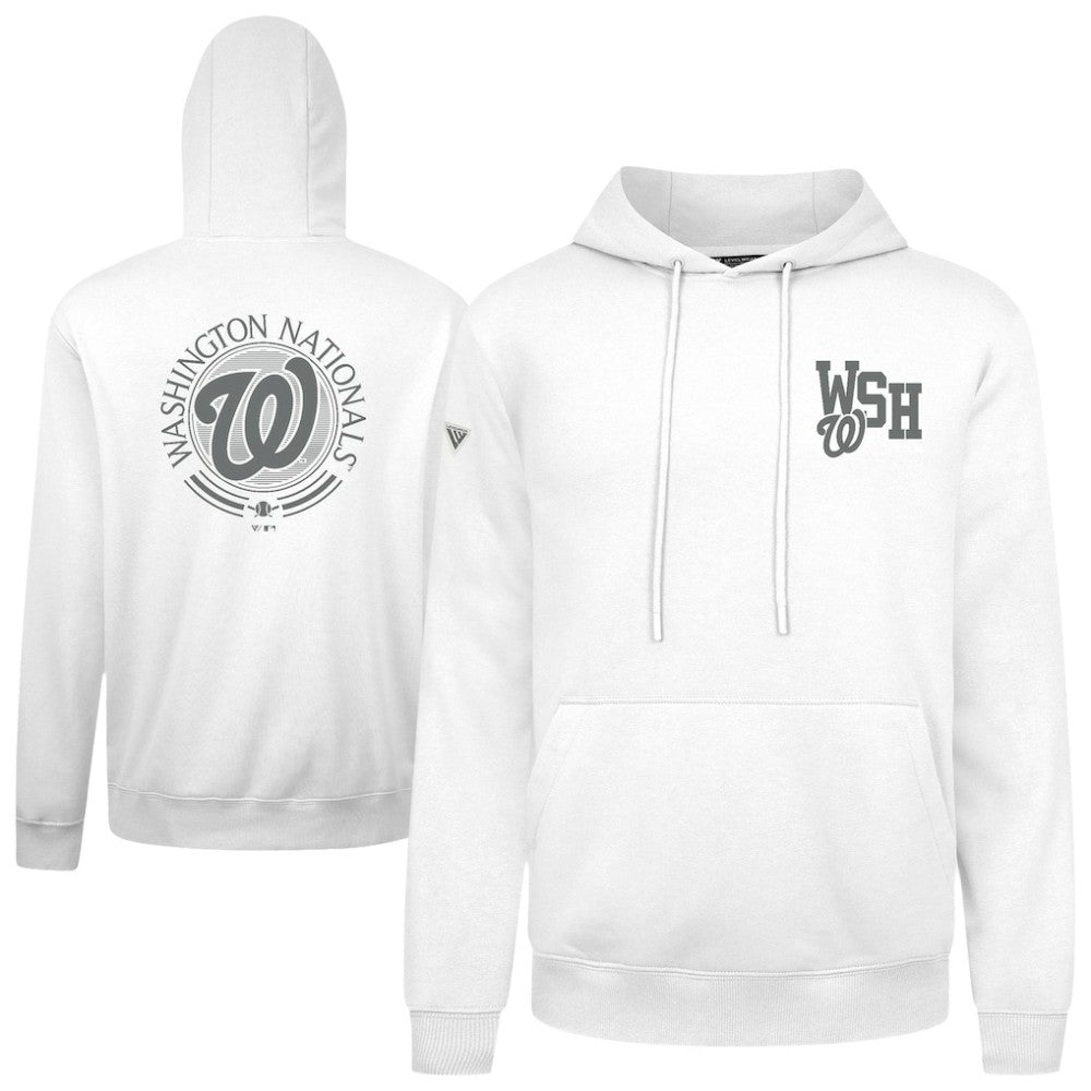 Washington Nationals Levelwear Podium Grain Hoodie White