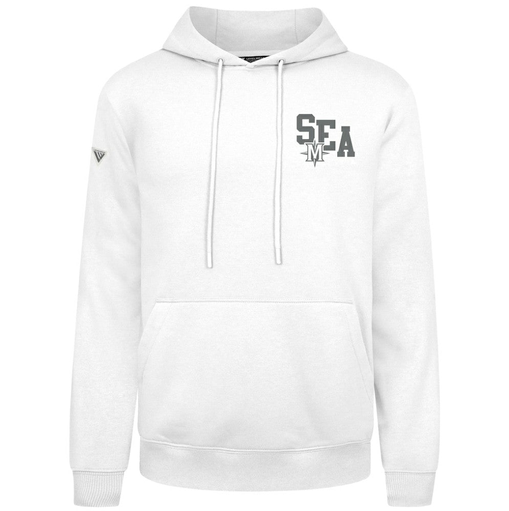 Seattle Mariners Levelwear Podium Grain Hoodie White