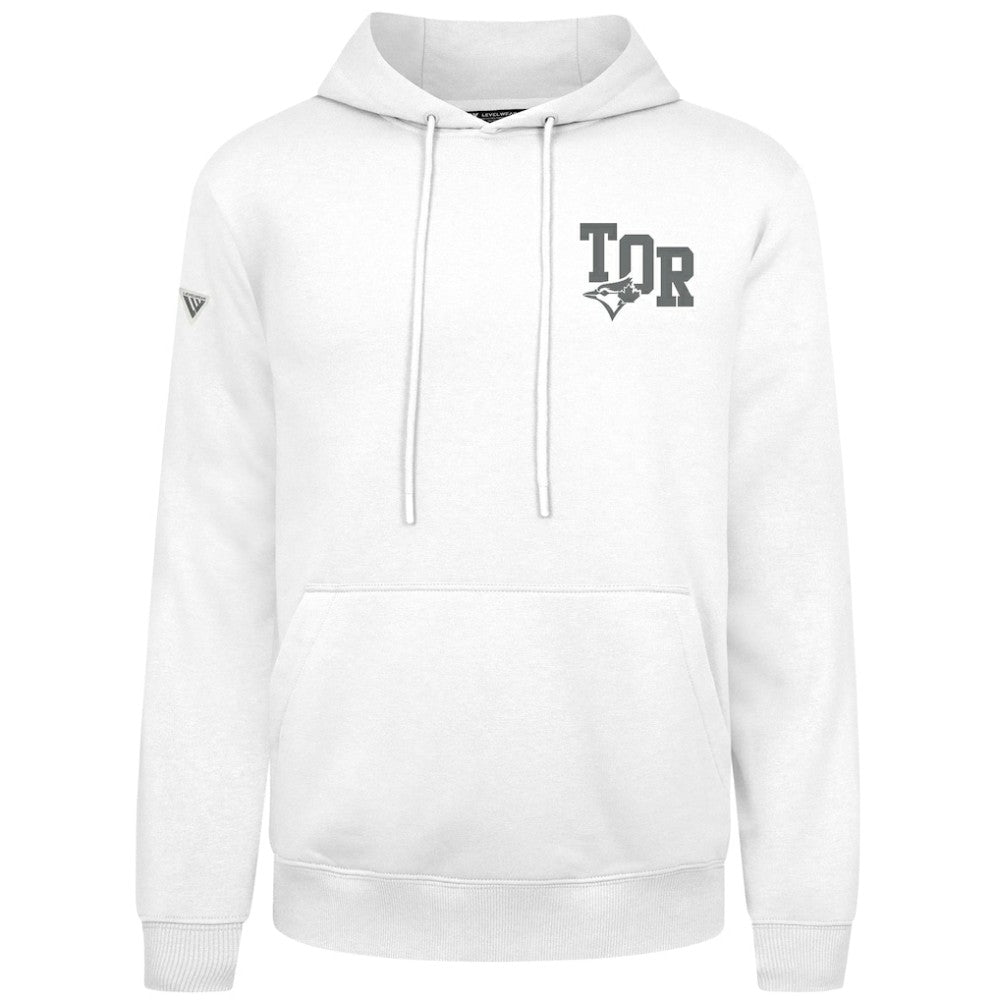 Toronto Blue Jays Levelwear Podium Grain Hoodie White