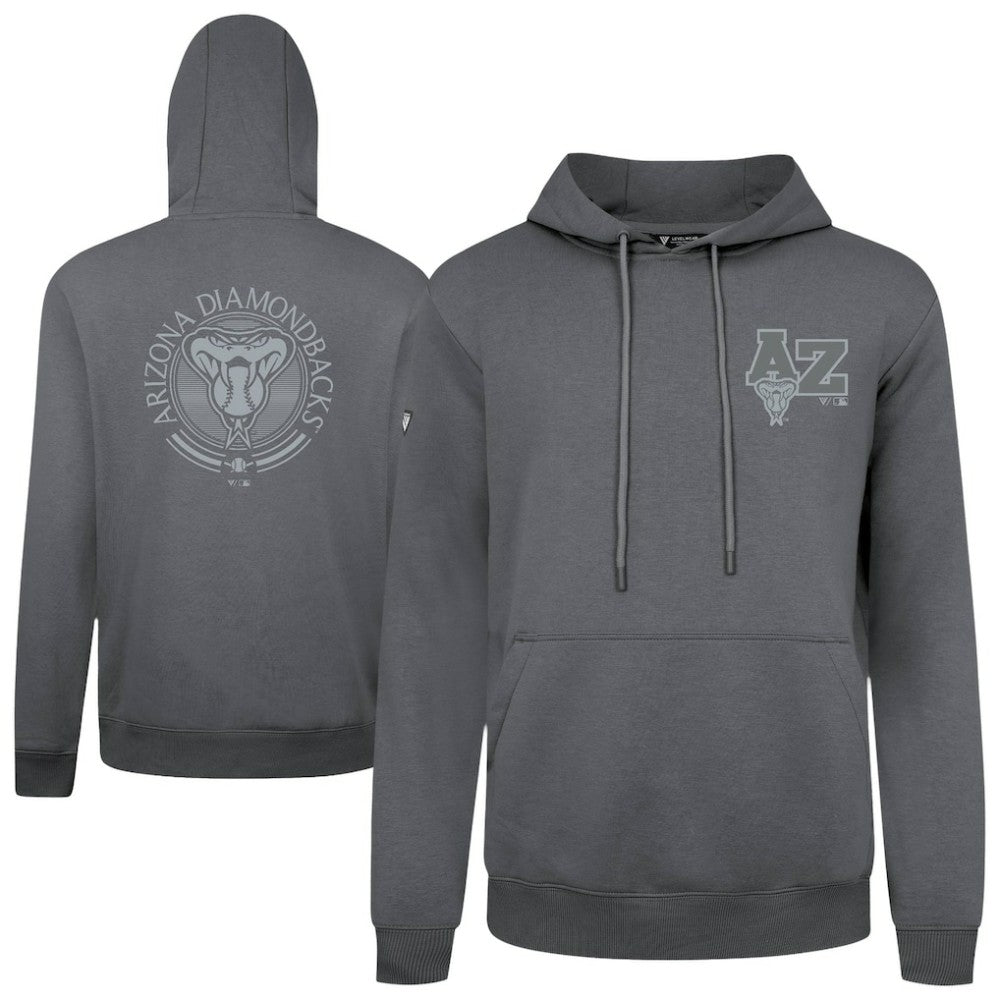 Arizona Diamondbacks Levelwear Podium Grain Hoodie Gray