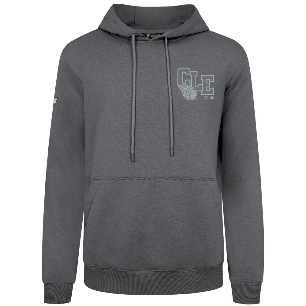 Cleveland Guardians Levelwear Podium Grain Hoodie Gray