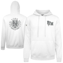New York Mets Levelwear Podium Grain Hoodie White