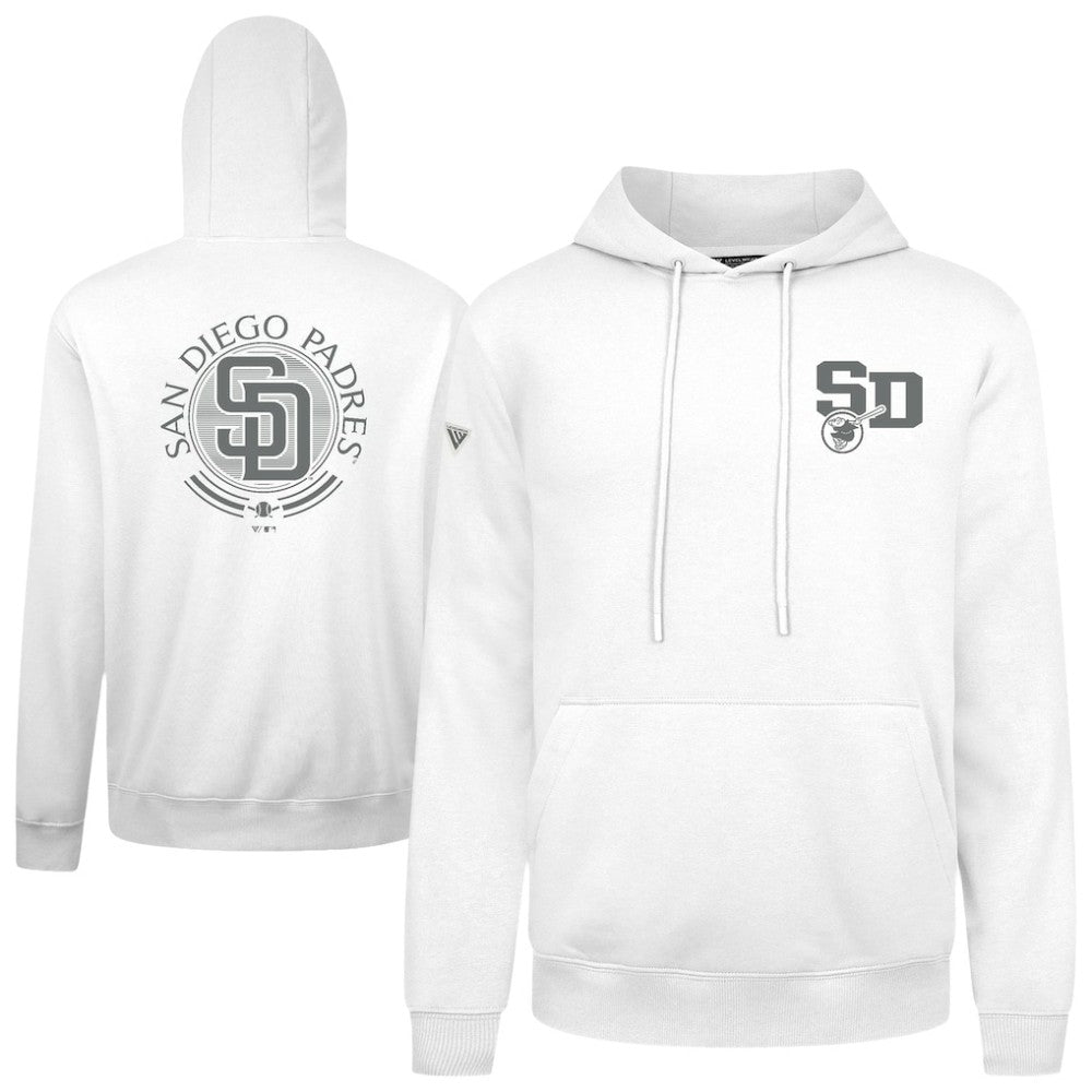 San Diego Padres Levelwear Podium Grain Hoodie White