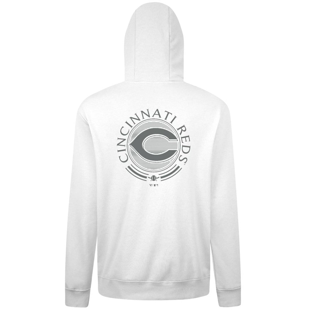 Cincinnati Reds Levelwear Podium Grain Hoodie White