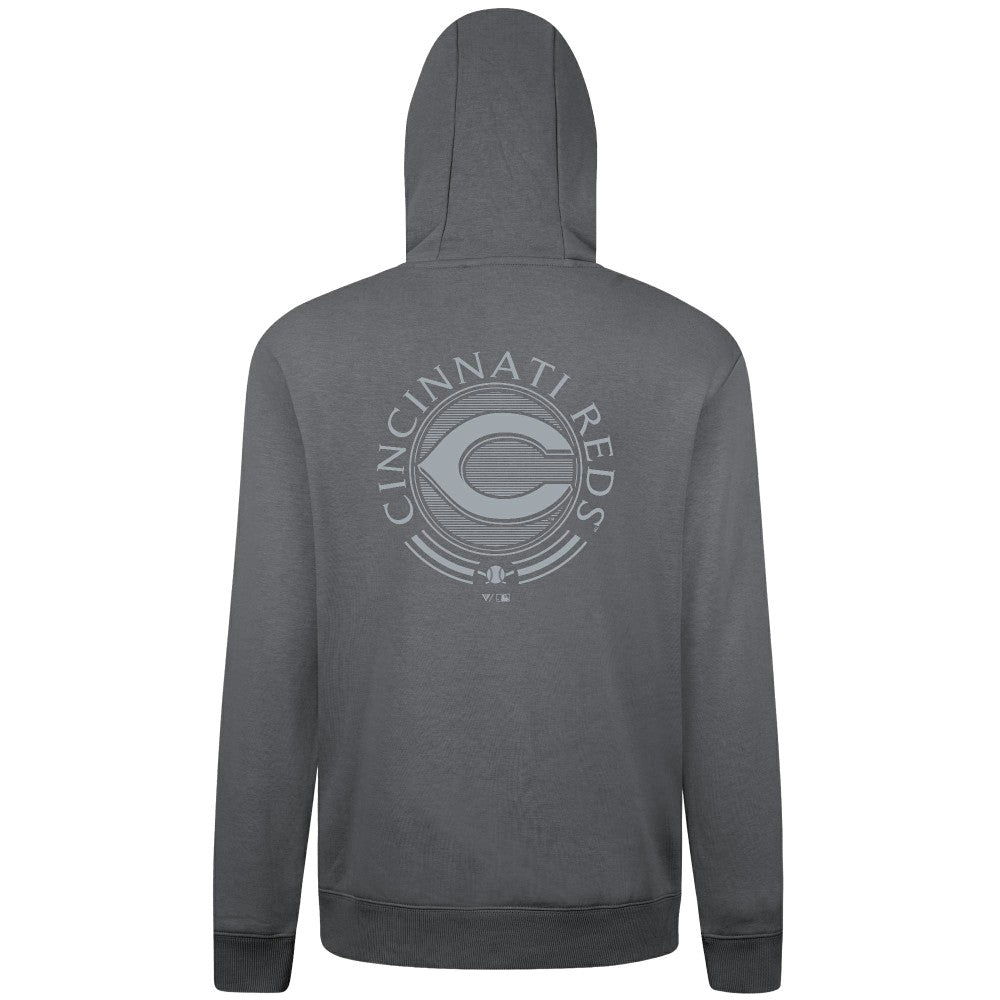 Cincinnati Reds Levelwear Podium Grain Hoodie Gray