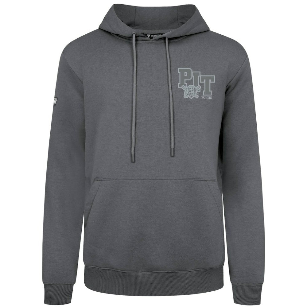 Pittsburgh Pirates Levelwear Podium Grain Hoodie Gray