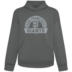 San Francisco Giants Levelwear Luxe Signature Banner Arch Tri-Blend Hoodie Gray