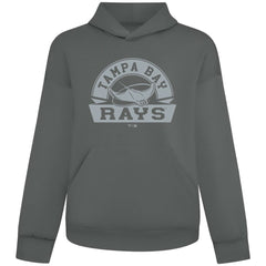 Tampa Bay Rays Levelwear Luxe Signature Banner Arch Tri-Blend Hoodie Gray