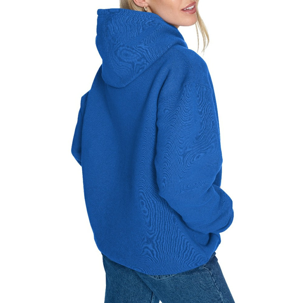 New York Rangers Starter Women's Fireworks Fleece Hoodie - Blue Hoodies