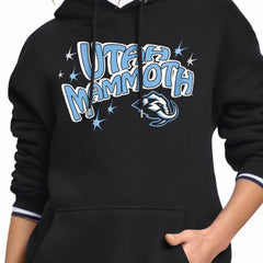 Utah Mammoth Starter Women's Fireworks Fleece Hoodie - Black Hoodies