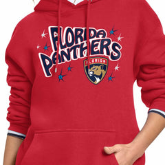 Florida Panthers Starter Women's Fireworks Fleece Hoodie - Red Hoodies