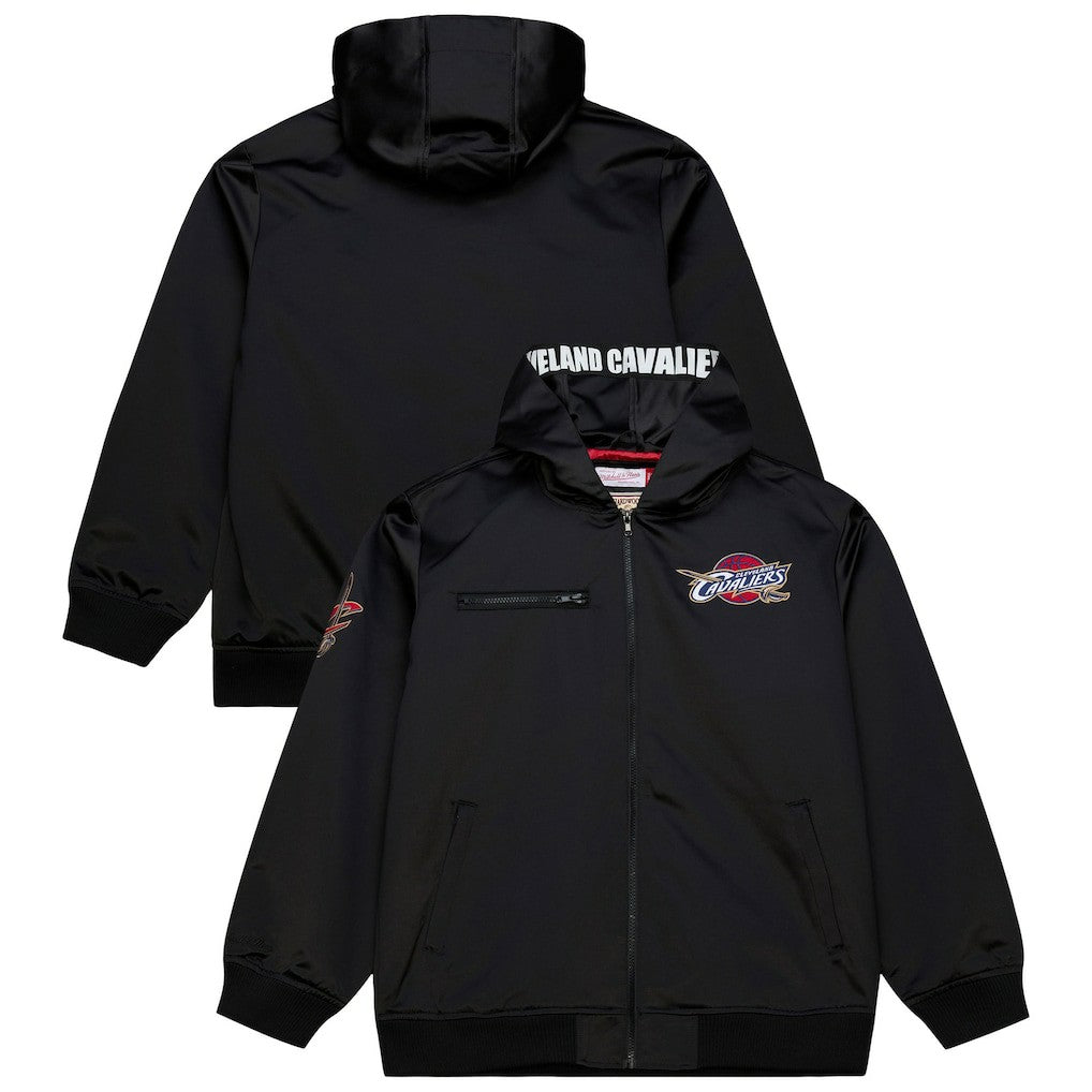 Cleveland Cavaliers Hardwood Classics Nights Walk the Tunnel Satin Bomber Full-Snap Hooded Jacket sale - Black shop