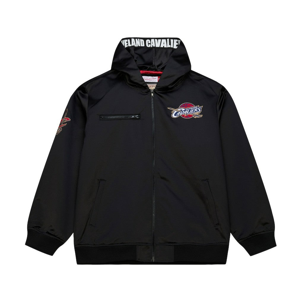 Cleveland Cavaliers Hardwood Classics Nights Walk the Tunnel Satin Bomber Full-Snap Hooded Jacket sale - Black shop