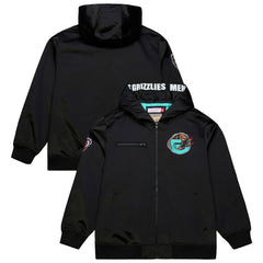 Memphis Grizzlies Hardwood Classics Nights Walk the Tunnel Satin Bomber Full-Snap Hooded Jacket - Black online