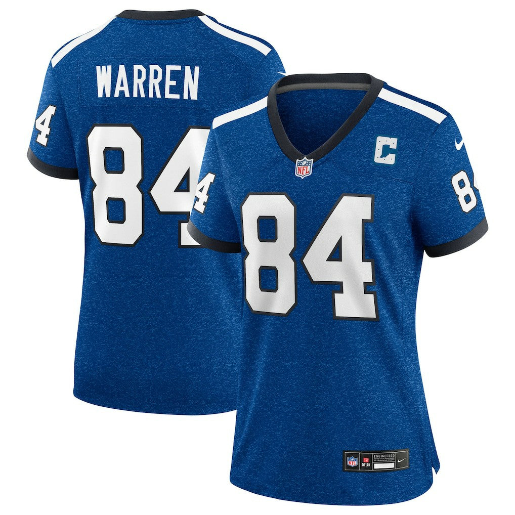 Tyler Warren Indianapolis Colts Women's Alternate 2 Indiana Nights Game Jersey - Heather Royal discount