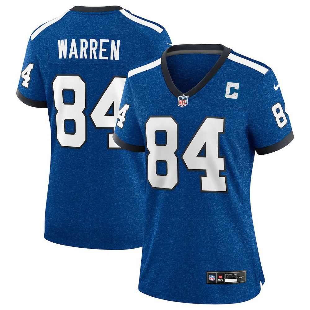 Tyler Warren Indianapolis Colts Women's Alternate 2 Indiana Nights Game Jersey - Heather Royal discount
