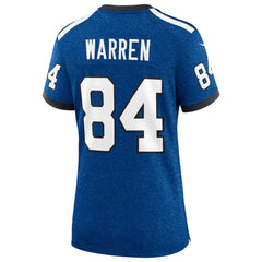 Tyler Warren Indianapolis Colts Women's Alternate 2 Indiana Nights Game Jersey - Heather Royal discount