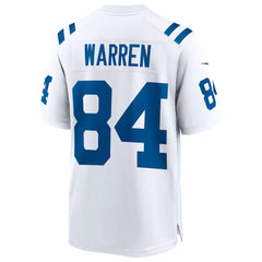 Tyler Warren Indianapolis Colts Game Jersey - White outlet