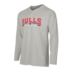 Chicago Bulls Concepts Sport Hawthorn Thermal Knit Long Sleeve Henley T-Shirt sale - Gray shop