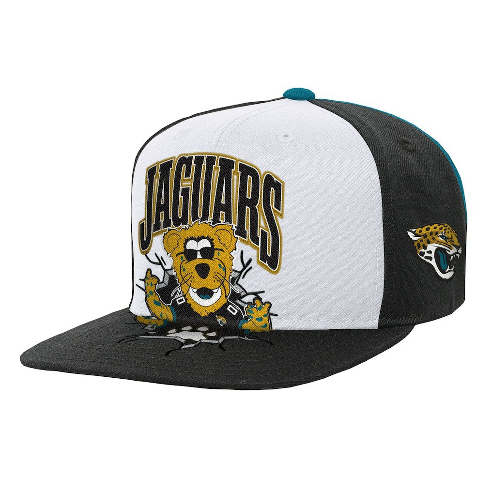 Jacksonville Jaguars Youth Team Mascot Snapback Hat - White outlet