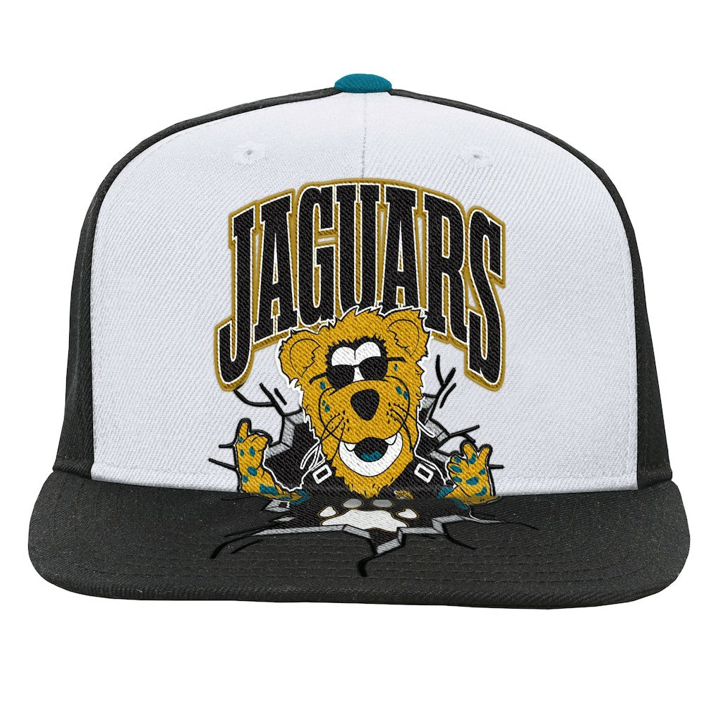 Jacksonville Jaguars Youth Team Mascot Snapback Hat - White outlet