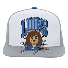 Detroit Lions Youth Team Mascot Snapback Hat - White outlet