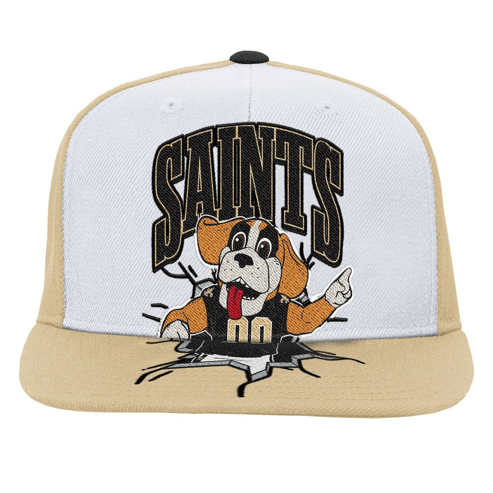 New Orleans Saints Youth Team Mascot Snapback Hat - White cheap