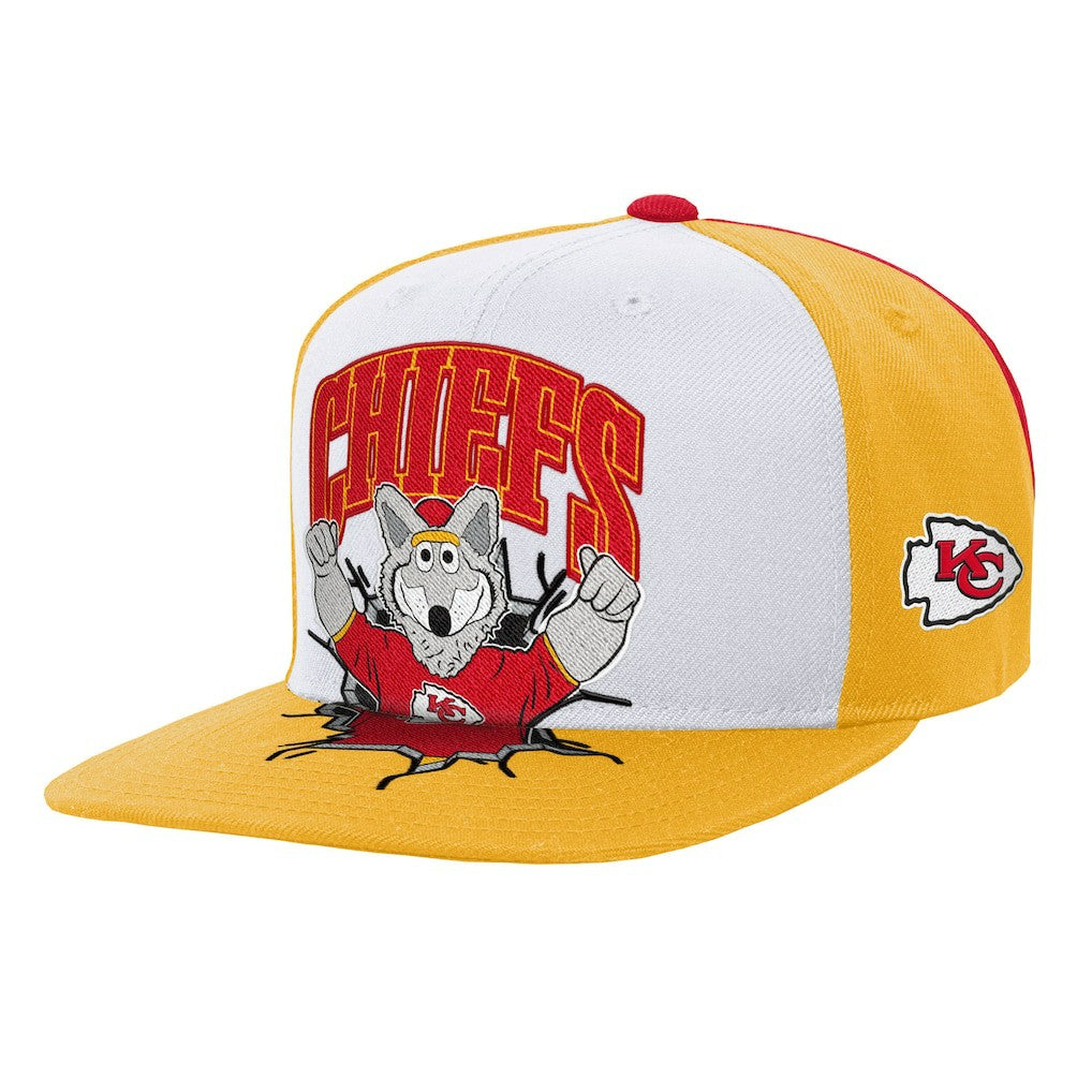Kansas City Chiefs Youth Team Mascot Snapback Hat - White cheap