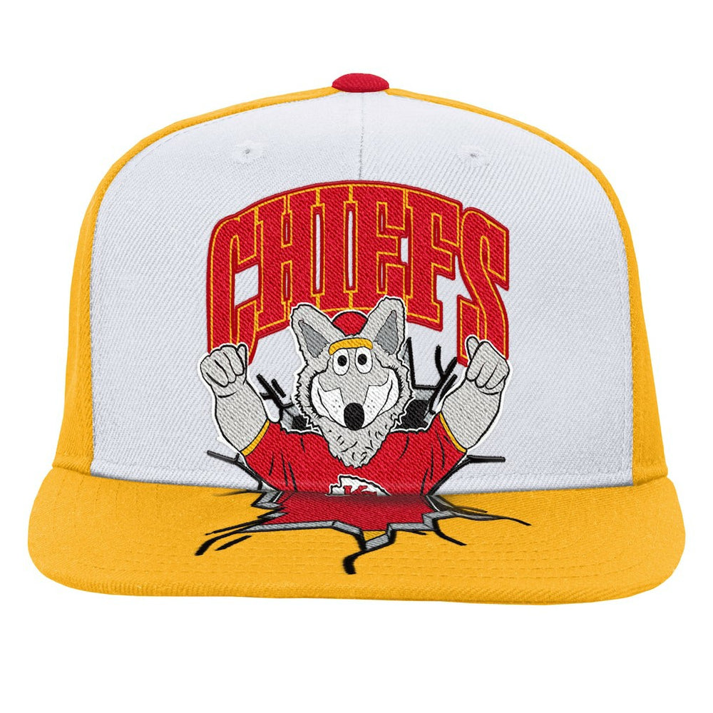 Kansas City Chiefs Youth Team Mascot Snapback Hat - White cheap
