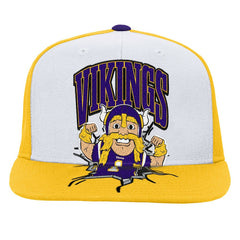 Minnesota Vikings Youth Team Mascot Snapback Hat - White outlet
