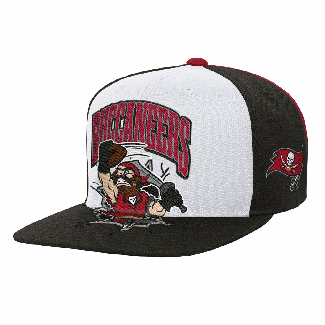 Tampa Bay Buccaneers Youth Team Mascot Snapback Hat - White on sale