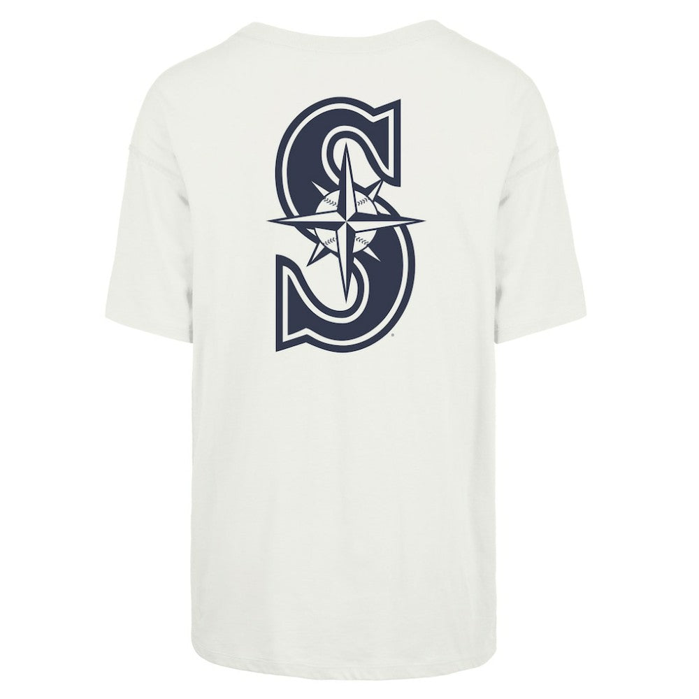 Seattle Mariners Women's Show Off Boyfriend T-Shirt White