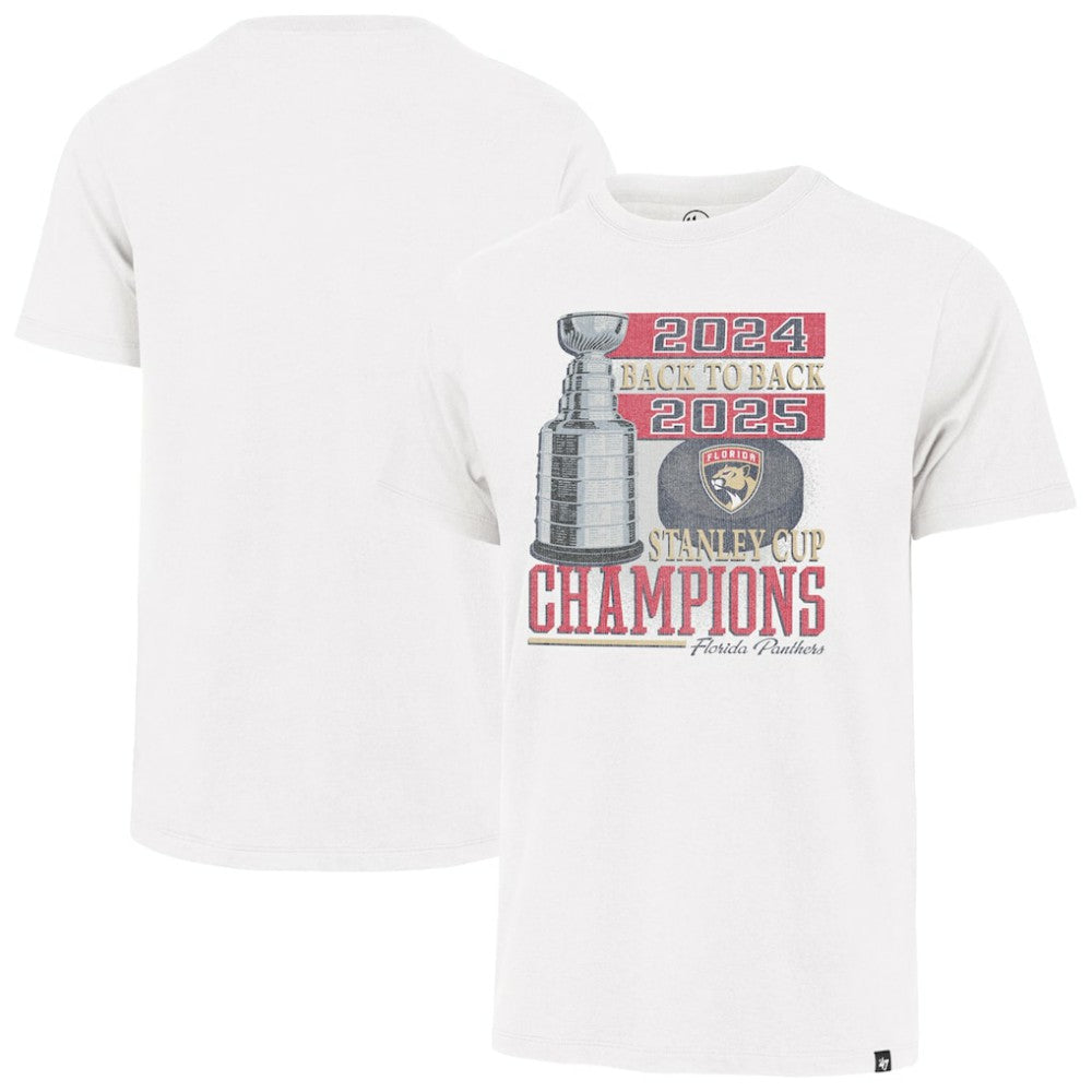 Florida Panthers '47 Back-to-Back Vintage T-Shirt - White T-shirts