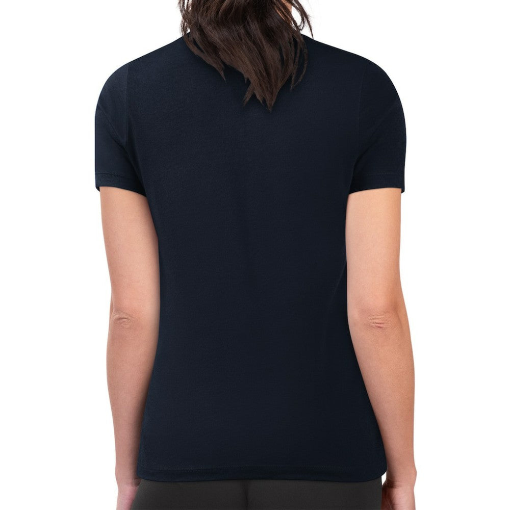 Seattle Kraken G-III 4Her by Carl Banks Women's Super-Slim Lightweight Pinstripe Circle Graphic T-Shirt - Navy T-shirts