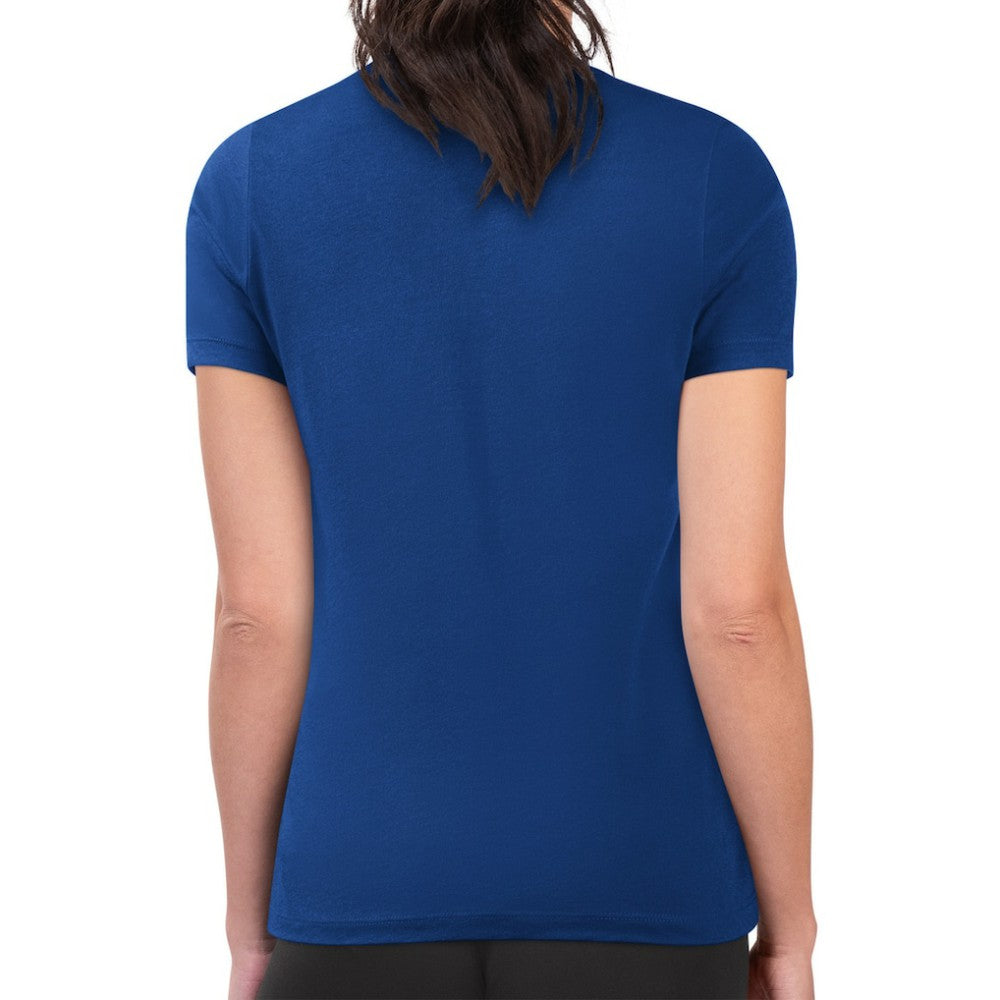 Buffalo Sabres G-III 4Her by Carl Banks Women's Super-Slim Lightweight Pinstripe Circle Graphic T-Shirt - Royal T-shirts