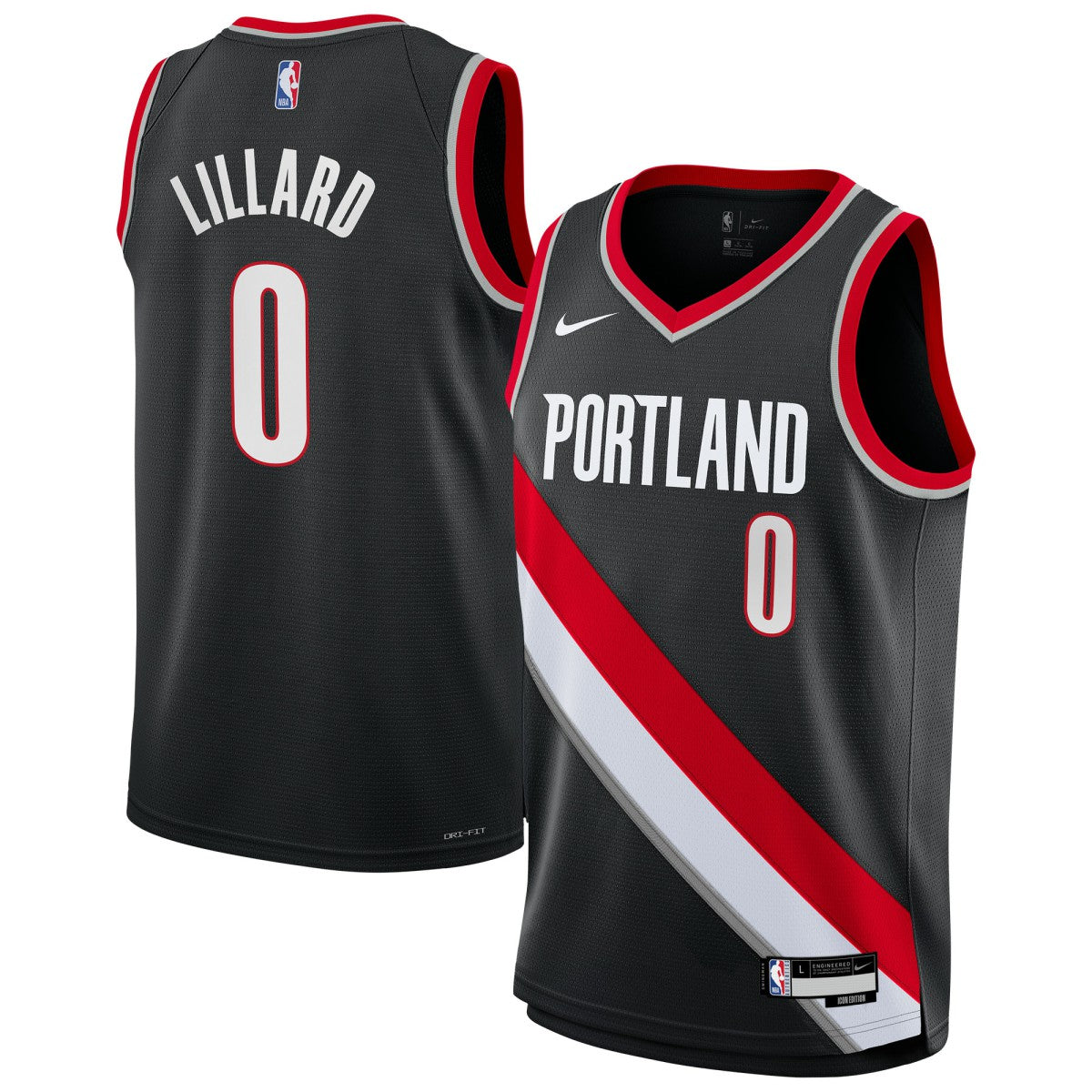 Damian Lillard Portland Trail Blazers Youth Swingman Jersey - Icon Edition - Black sale