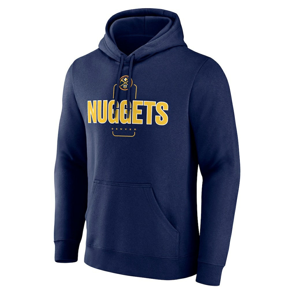 Denver Nuggets Center Court Name & Number Custom Hoodie sale - Navy on sale