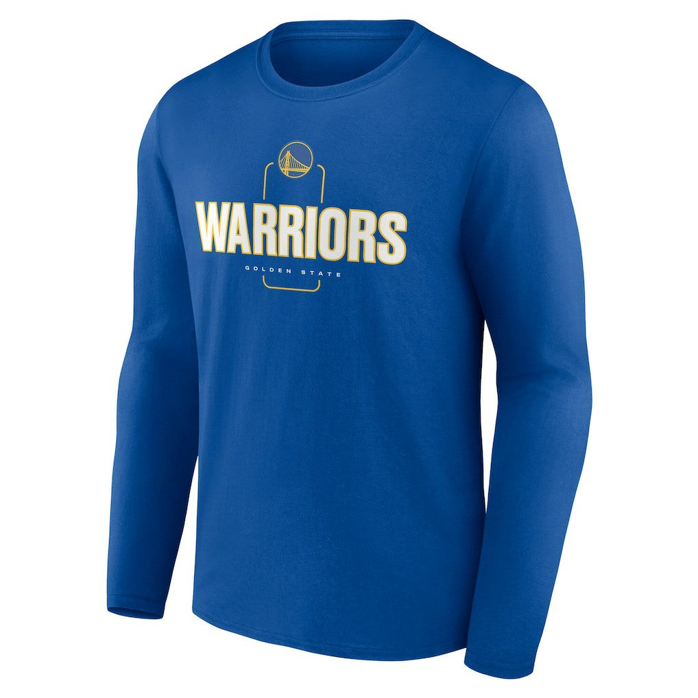 Golden State Warriors Center Court Name & Number Custom Long Sleeve T-Shirt sale - Royal sale