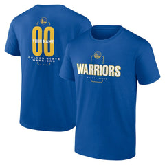 Golden State Warriors Center Court Name & Number Custom T-Shirt sale - Royal on sale